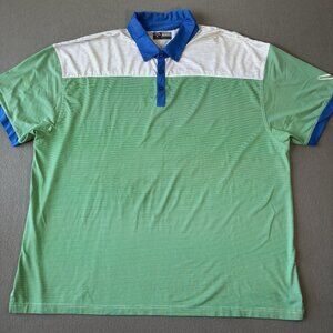 Callaway Polo Shirt Mens 3XL Blue Opti Dri Golf Performance Wicking Stretch